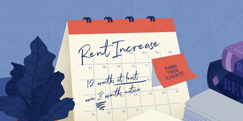 Rent Increase Calendar Illustration