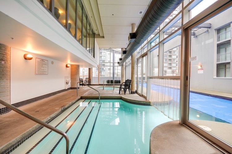 pool at the 501 Pacific, Vancouver, BC